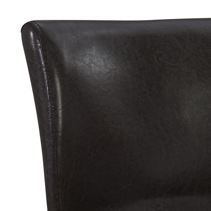 Rylan - PU Swivel Barstool (Set of 2) - Dark Espresso