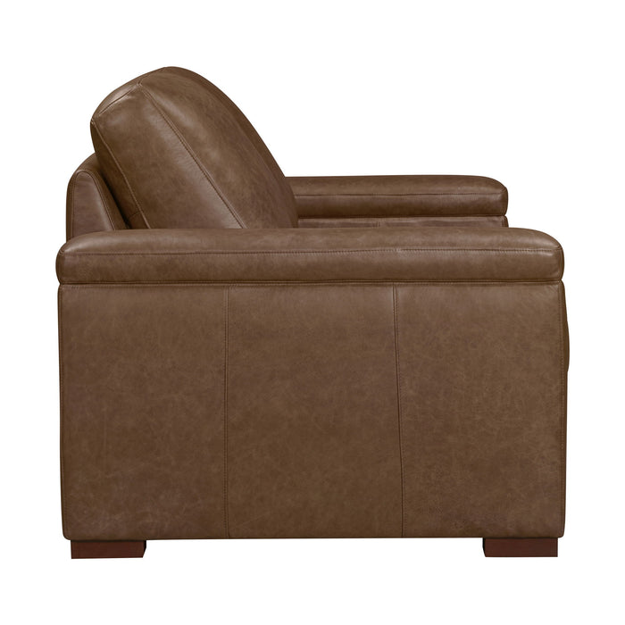 Garrison - Stationary Loveseat - Renaissance Tobacco