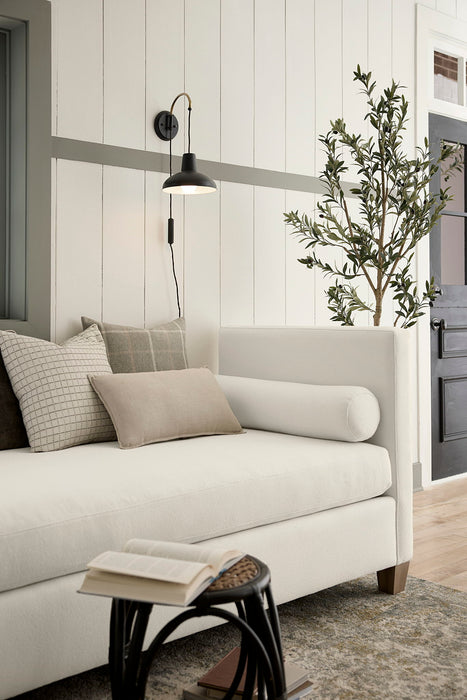 Tide & Timber - Linen Upholstery Day Bed With Twin Mattress And 4 Legs - Soft White Maple