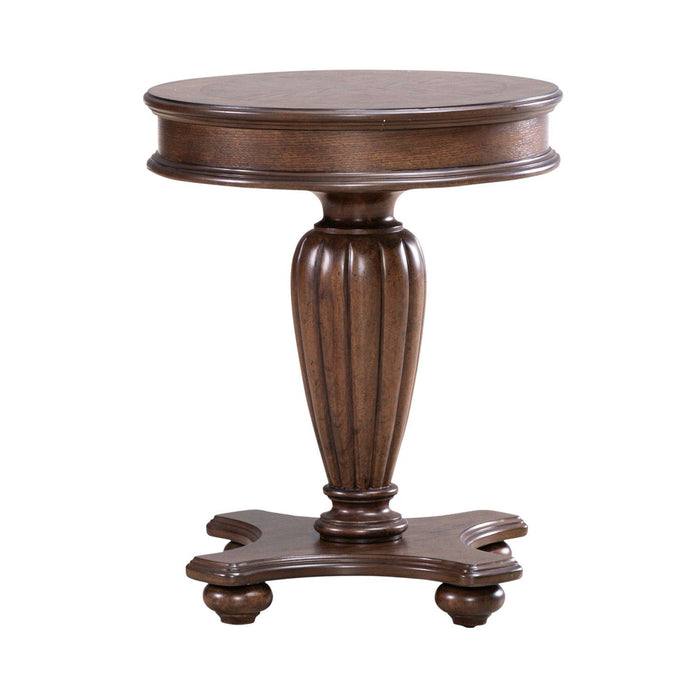 Allington - Round End Table - Brown