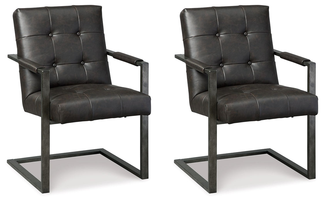 Starmore - Black - Home Office Desk Chair (Set of 2)
