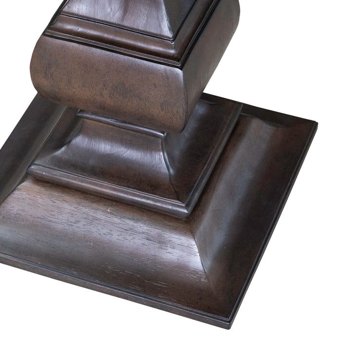 Providence Park - Round End Table - Chateau Brown