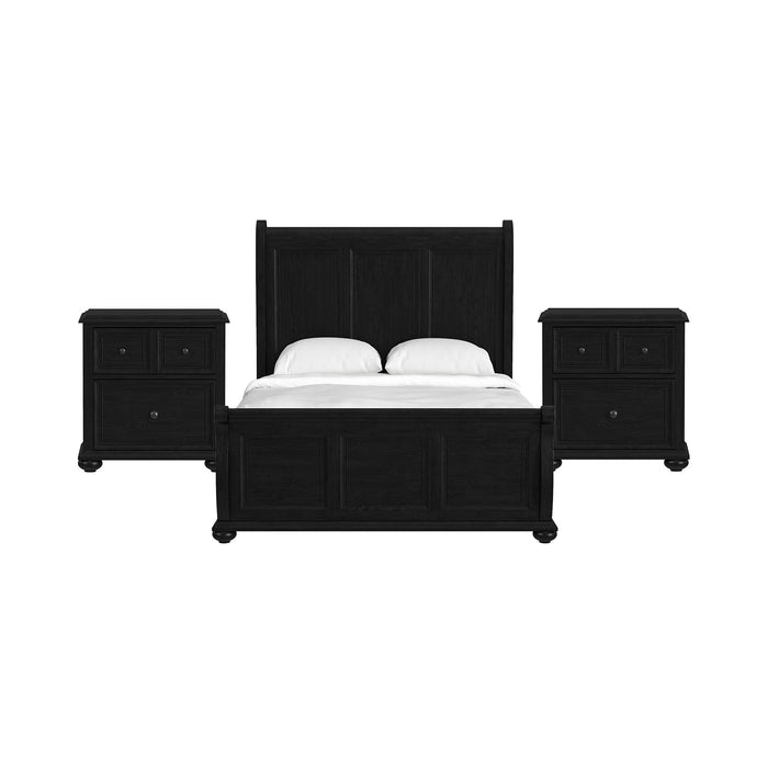 Heritage - Sleigh Bedroom Set - Black
