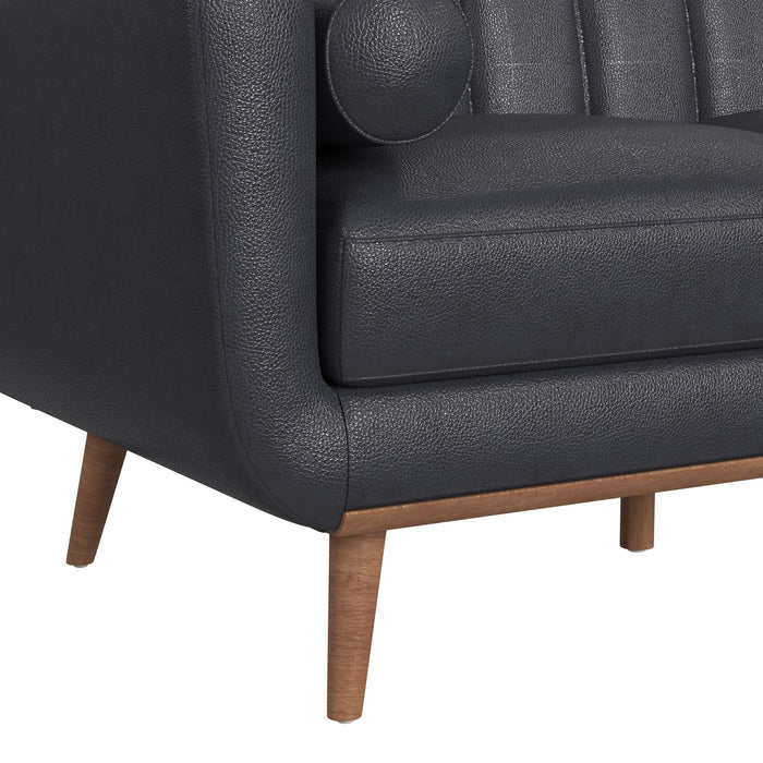 Horizon - Loveseat With Wood Front 2 Pillows