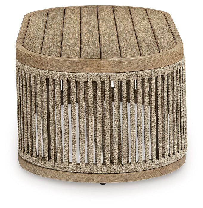 Serena Shores - Beige - Rectangular Cocktail Table