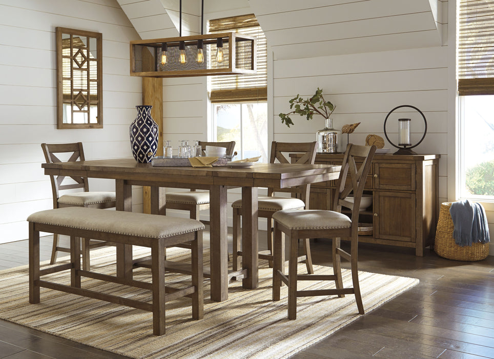 Moriville - Beige - Double UPH Bench