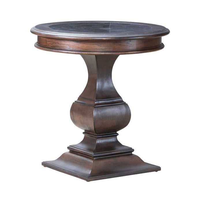 Providence Park - Round End Table - Chateau Brown