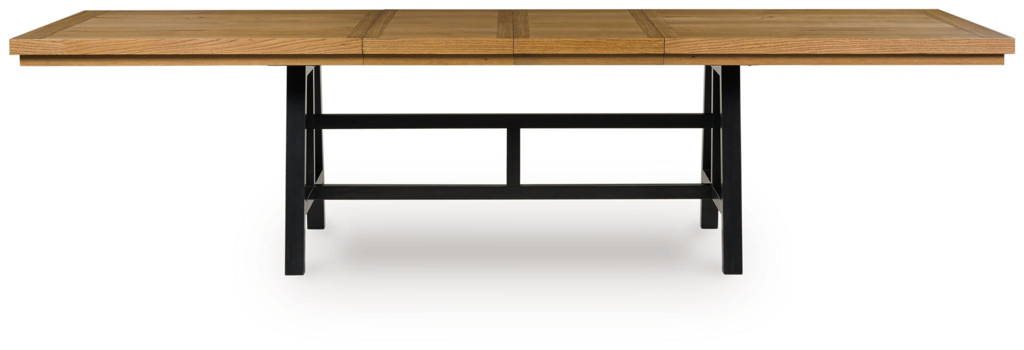 Galliden - Black / Brown - Rectangular Dining Room Extension Table