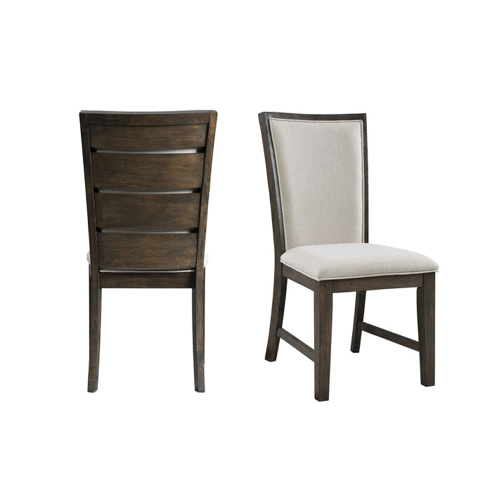 Grady - Slat Back Side Chair (Set of 2) - Dark Walnut