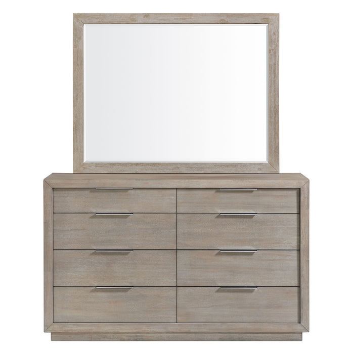 Arcadia - Dresser & Mirror Set - Grey