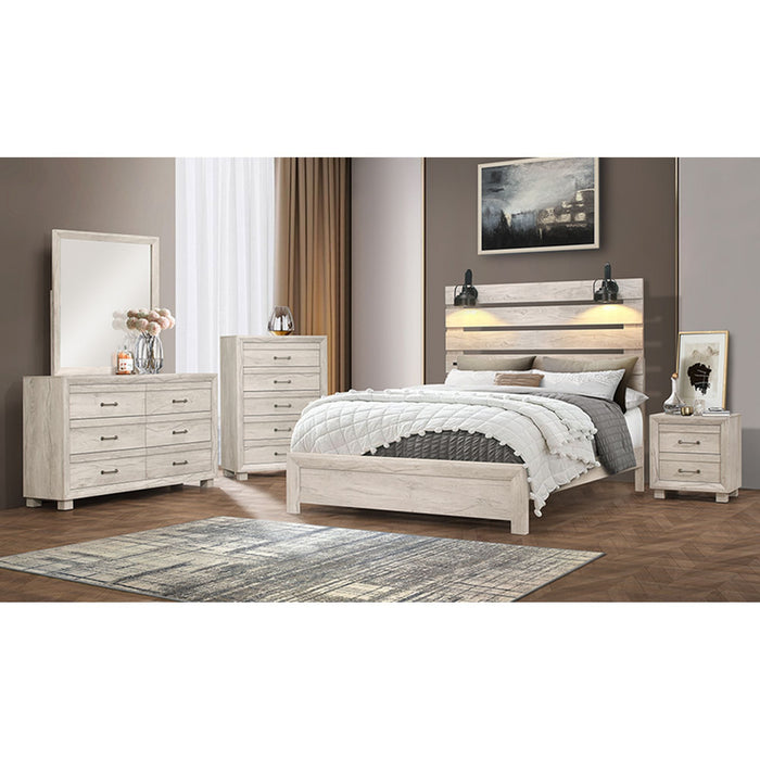 Fort Worth - 2 Drawer Nightstand With USB - White