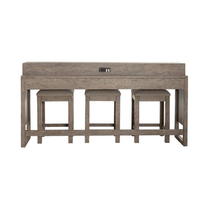 Bartlett Field - 4 Piece Living Room Set (Console Bar Table & 3 Console Stools)
