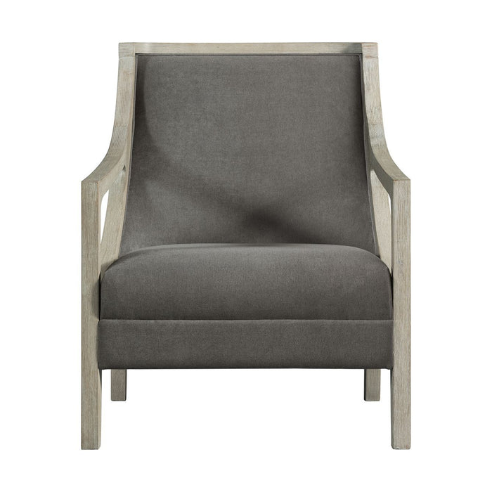 Hopkins - Chair With White Wash Arm - Columbia Charcoal