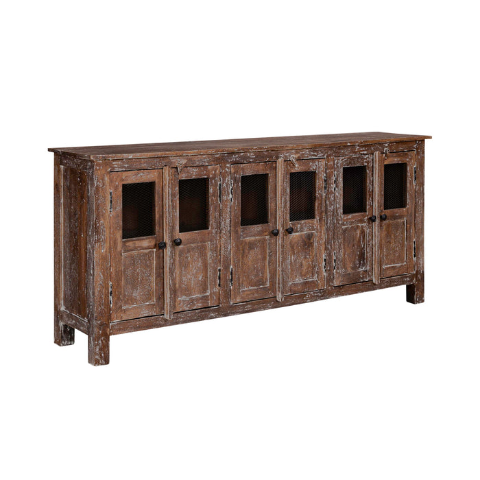 Ruston - 70" Accent Entertainment Console - Light Brown