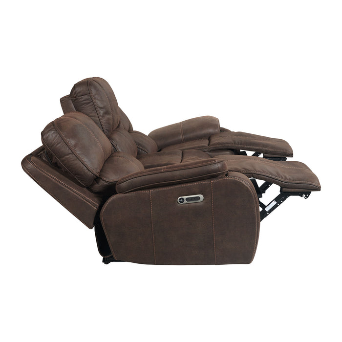 Atlantis - Power Motion Sofa With Power Headrest - Heritage Coffee