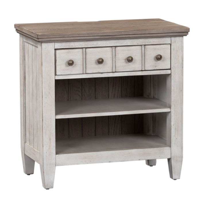 Heartland - 1 Drawer Night Stand With Charging Station - White