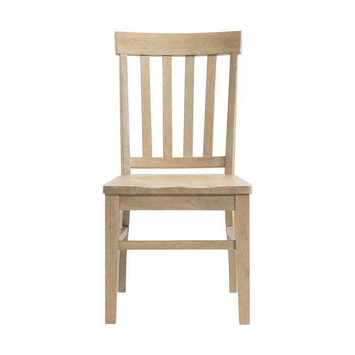 Lakeview - Slat Back Side Chair (Set of 2) - Natural Finish