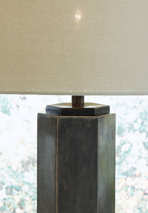 Dirkton - Antique Pewter Finish - Metal Table Lamp