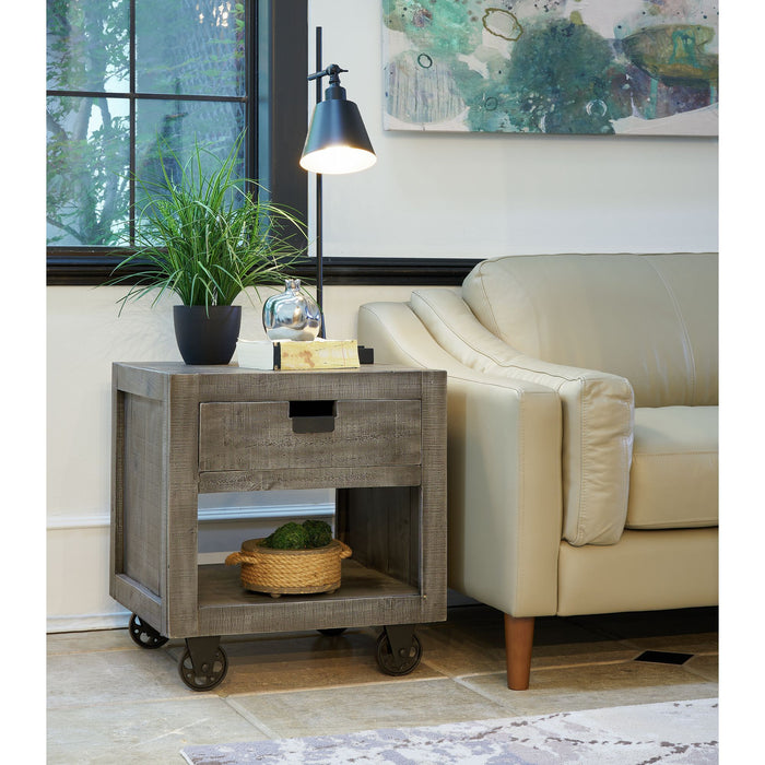 Industrial - One Drawer End Table - Grey