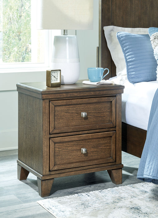 Shawbeck - Medium Brown - Two Drawer Night Stand