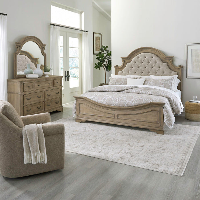 Magnolia Manor - Uph Bed, Dresser & Mirror