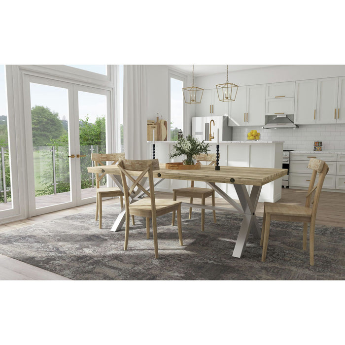Callista - Rectangle 5 Piece Dining Set-Table And Four Chairs - Beach