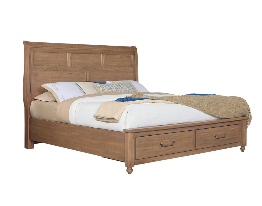 Vista - Sleigh Foot Storage Bed