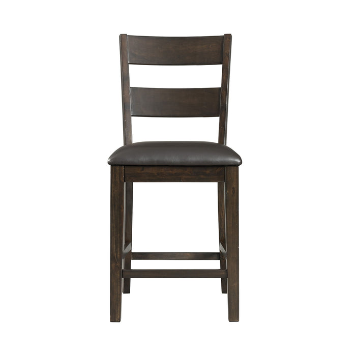 Mango - Counter Side Chair (Set of 2) - Distressed Dark Grey Finish