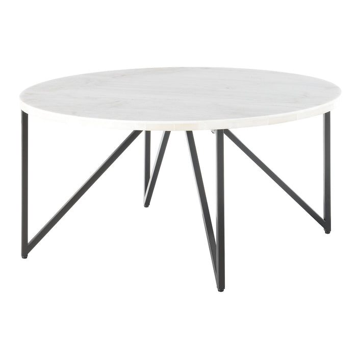Cedric - 2 Piece Set Occasional Table Set, Coffee Table & End Table - Black