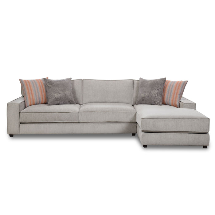 572 - Sectional 2 Piece Set LSF Loveseat & RSF Chaise - Candor Ash