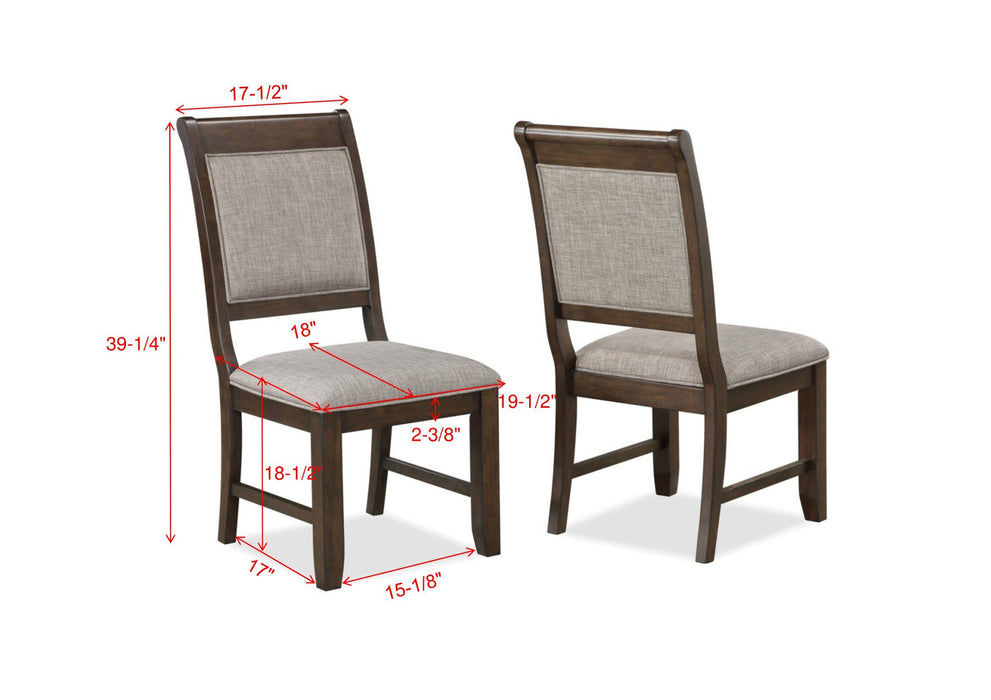 Tarin - Side Chair (Set of 2) - Gray & Brown