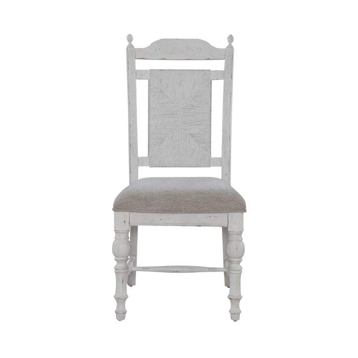 River Place - Panel Back Side Chair (RTA) - White