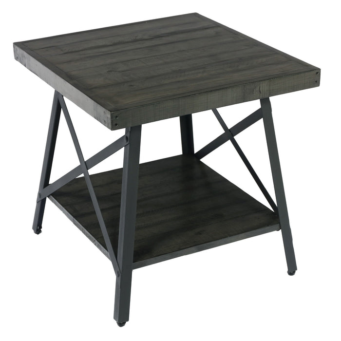 Chandler - Metal And Wood End Table