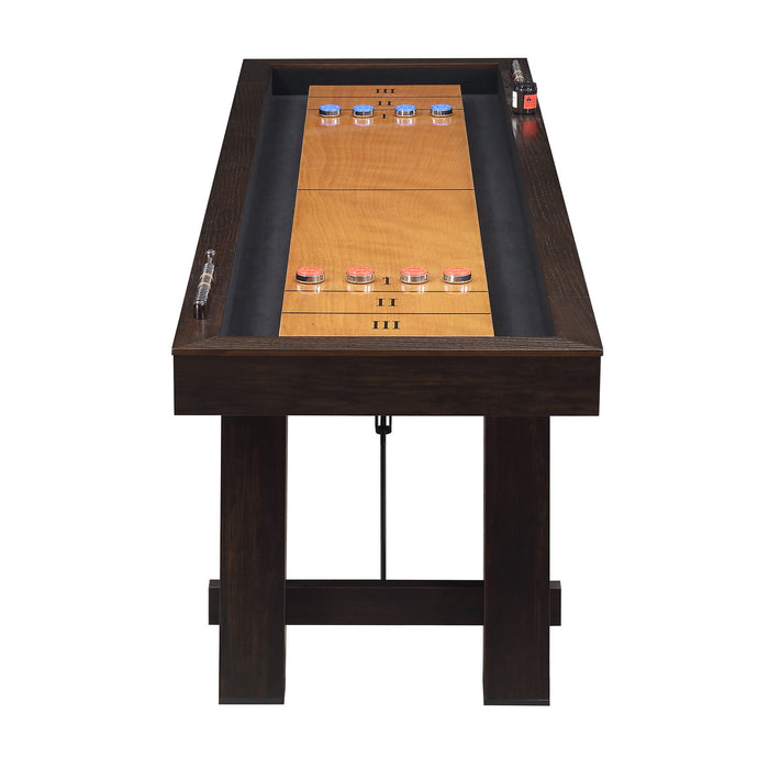 Titus - 108" Shuffleboard Table - Brown