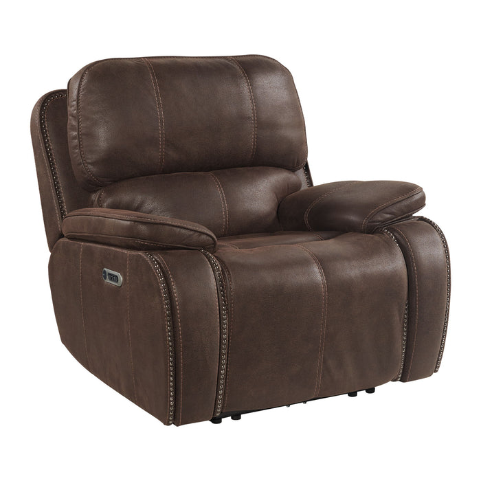 Atlantis - Power Motion Recliner With Power Head Recliner - Heritage Coffee