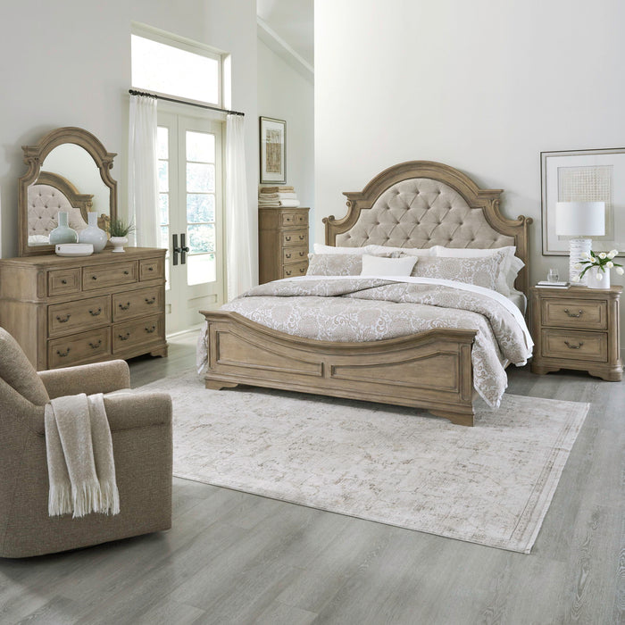 Magnolia Manor - Uph Bed, Dresser & Mirror