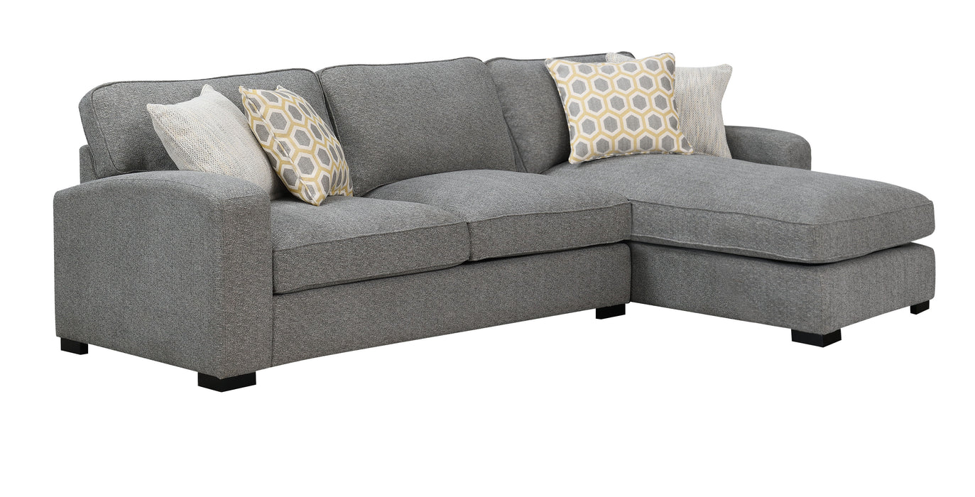 Repose - Rsf Chaise Sectional - Storm Gray