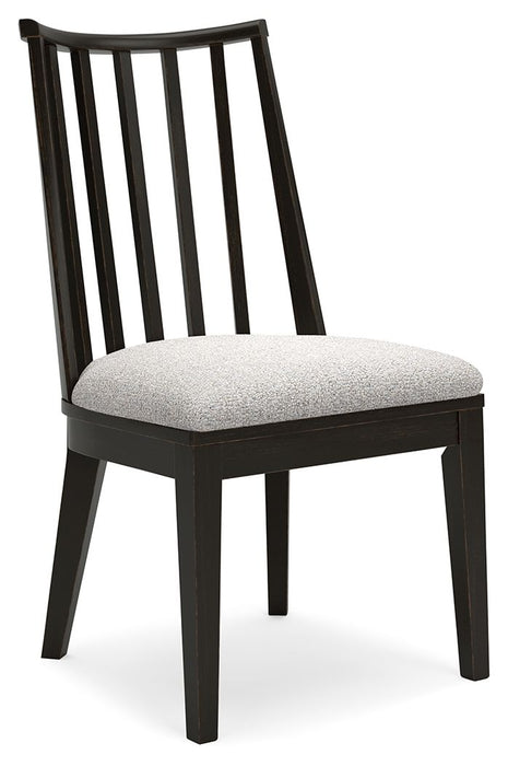 Galliden - Black - Dining Upholstered Side Chair (Set of 2)