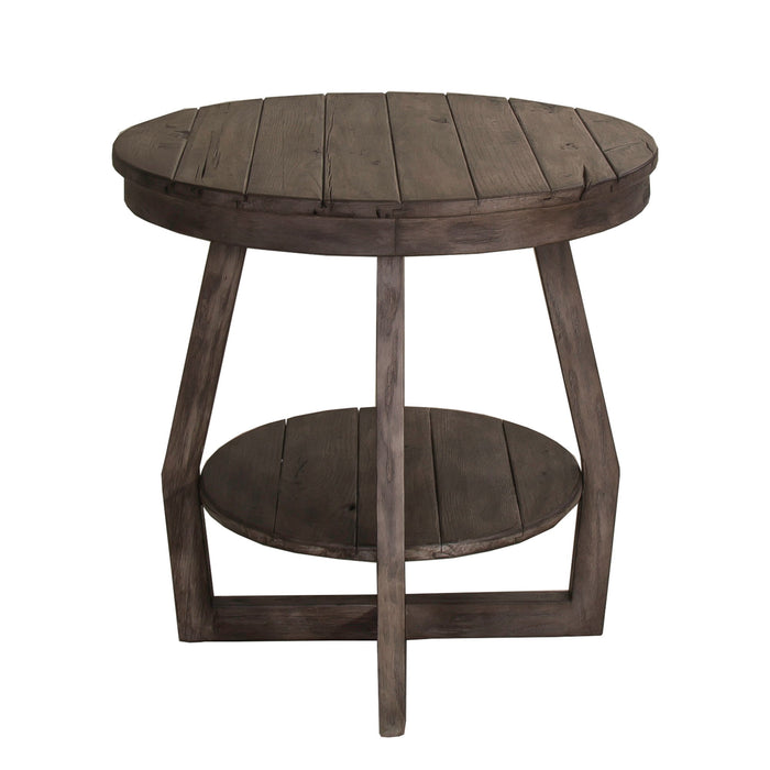 Hayden Way - 3 Piece Set (1-Cocktail 2-End Tables) - Washed Gray