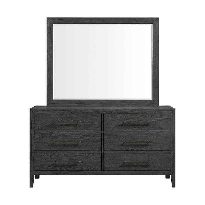 Versailles Contemporary - 6-Drawer Dresser & Mirror Set