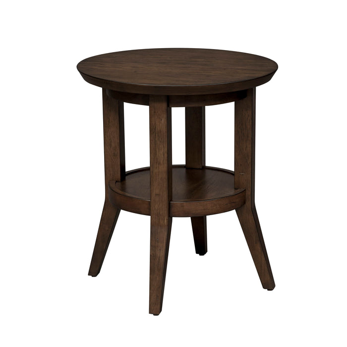 Ventura Blvd - 3 Piece Set (1 Cocktail Table 2 Round End Tables) - Dark Brown