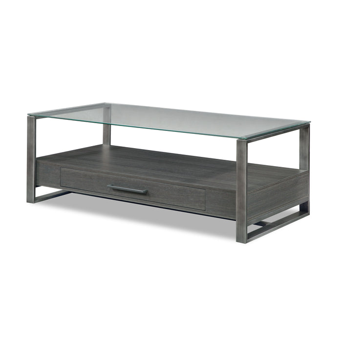 Mardo - Coffee Table With Drawer - Gray