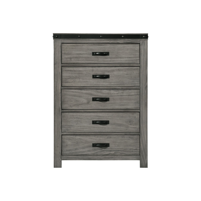 Wade - 5-Drawer Chest - Black Finish