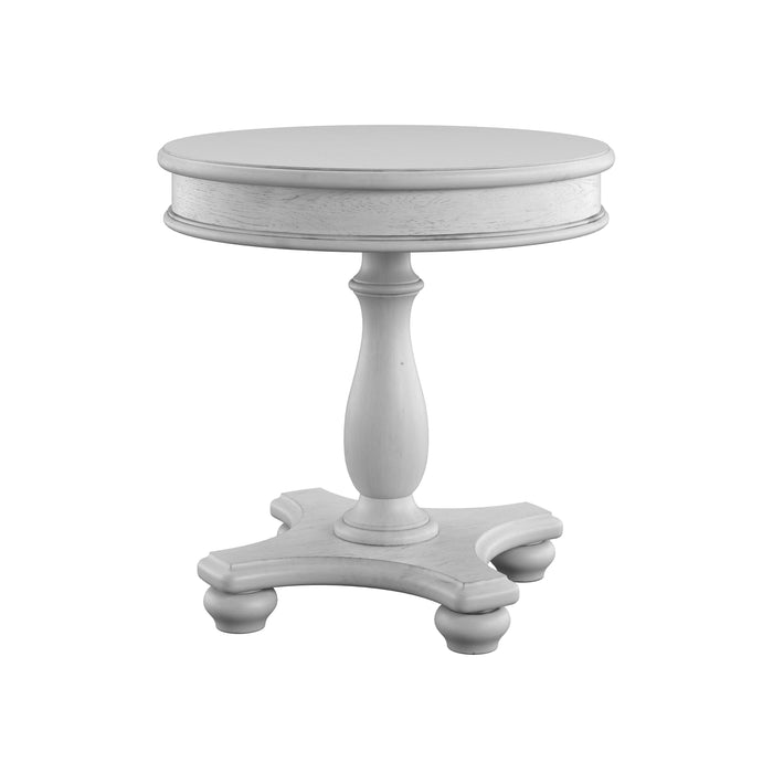New Haven - Round End Table - Oyster Shell