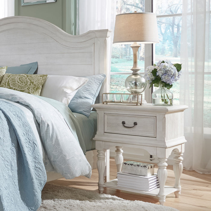 Bayside - Leg Nightstand - White