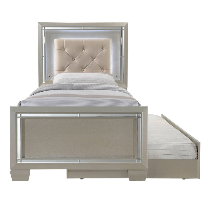 Platinum - Youth Platform Bed With Trundle
