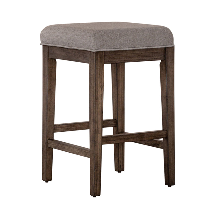 Arrowcreek - Upholstered Console Stool - Dark Brown