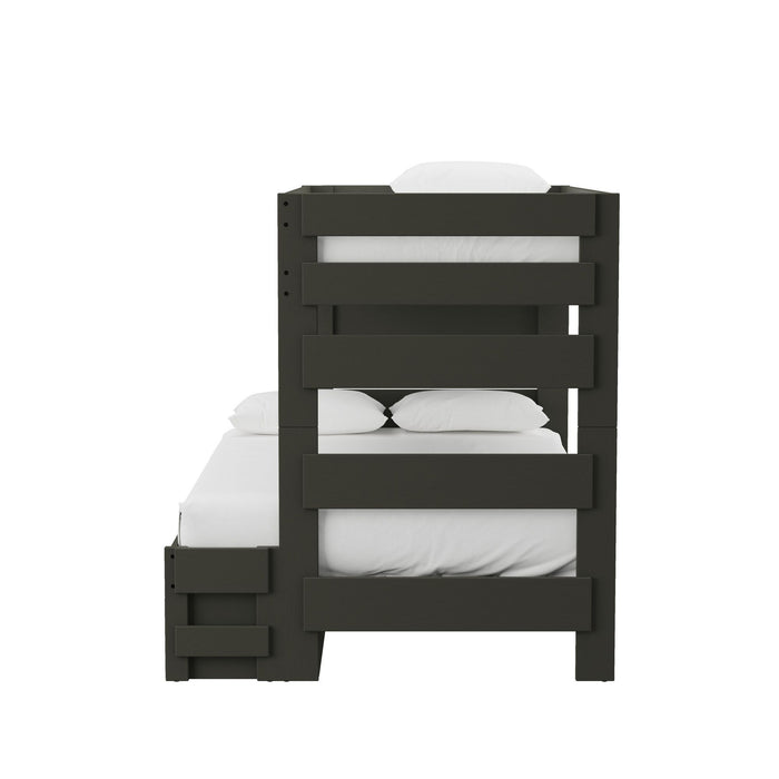 Cali Kids - Twin Over Full Bunk With Trundle - Grey