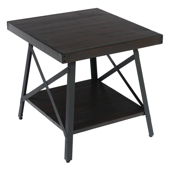 Chandler - Metal And Wood End Table