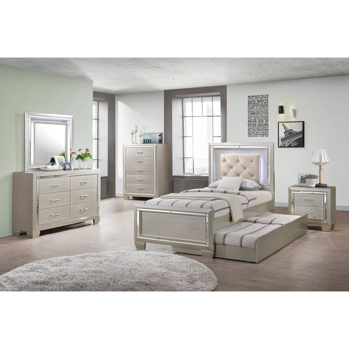 Platinum - Youth Platform Bed With Trundle